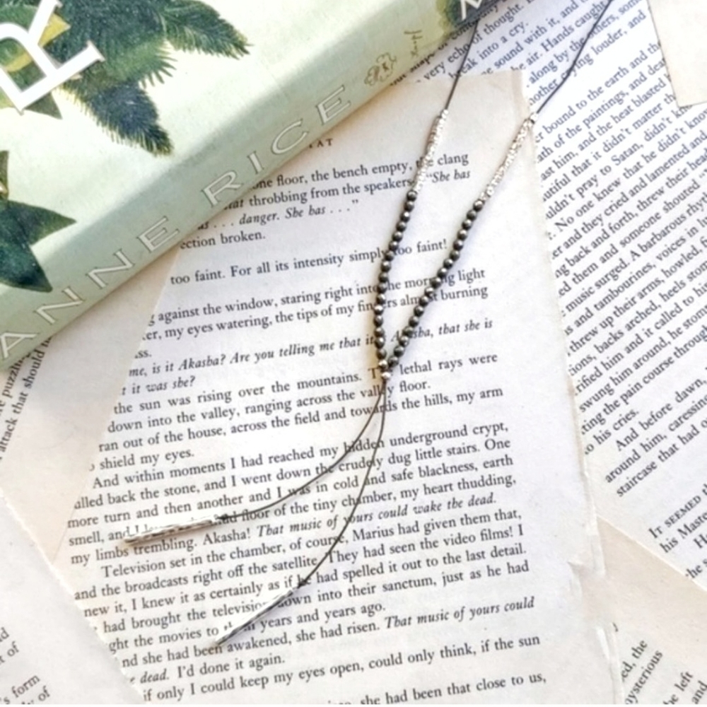 NWOT GORJANA Power Gemstone Pyrite Silver Necklace